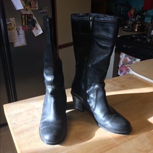 Harley Davidson black leather boots